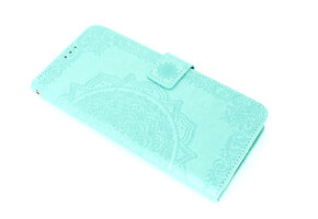 Motorola G9 Plus Boekhoesje Mandela Mintgroen