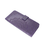 Motorola G9 Plus Boekhoesje Mandela Paars