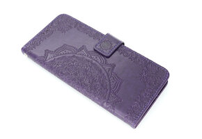 Motorola G9 Plus Boekhoesje Mandela Paars