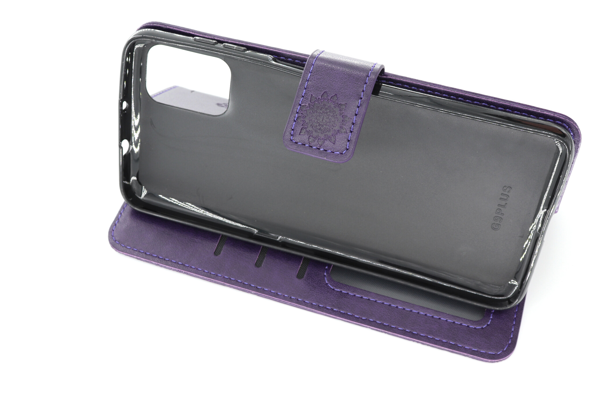 Motorola G9 Plus Boekhoesje Mandela Paars
