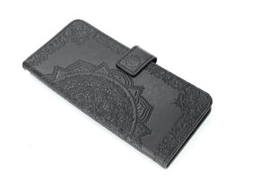 Motorola G9 Plus Boekhoesje Mandela Zwart