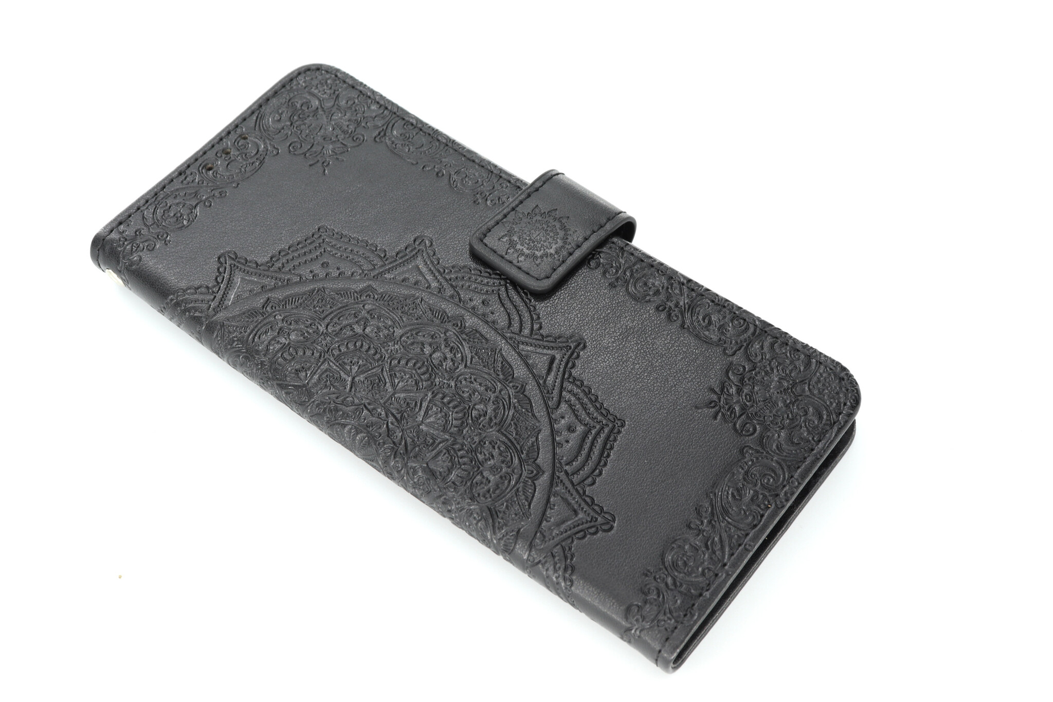 Motorola G9 Plus Boekhoesje Mandela Zwart