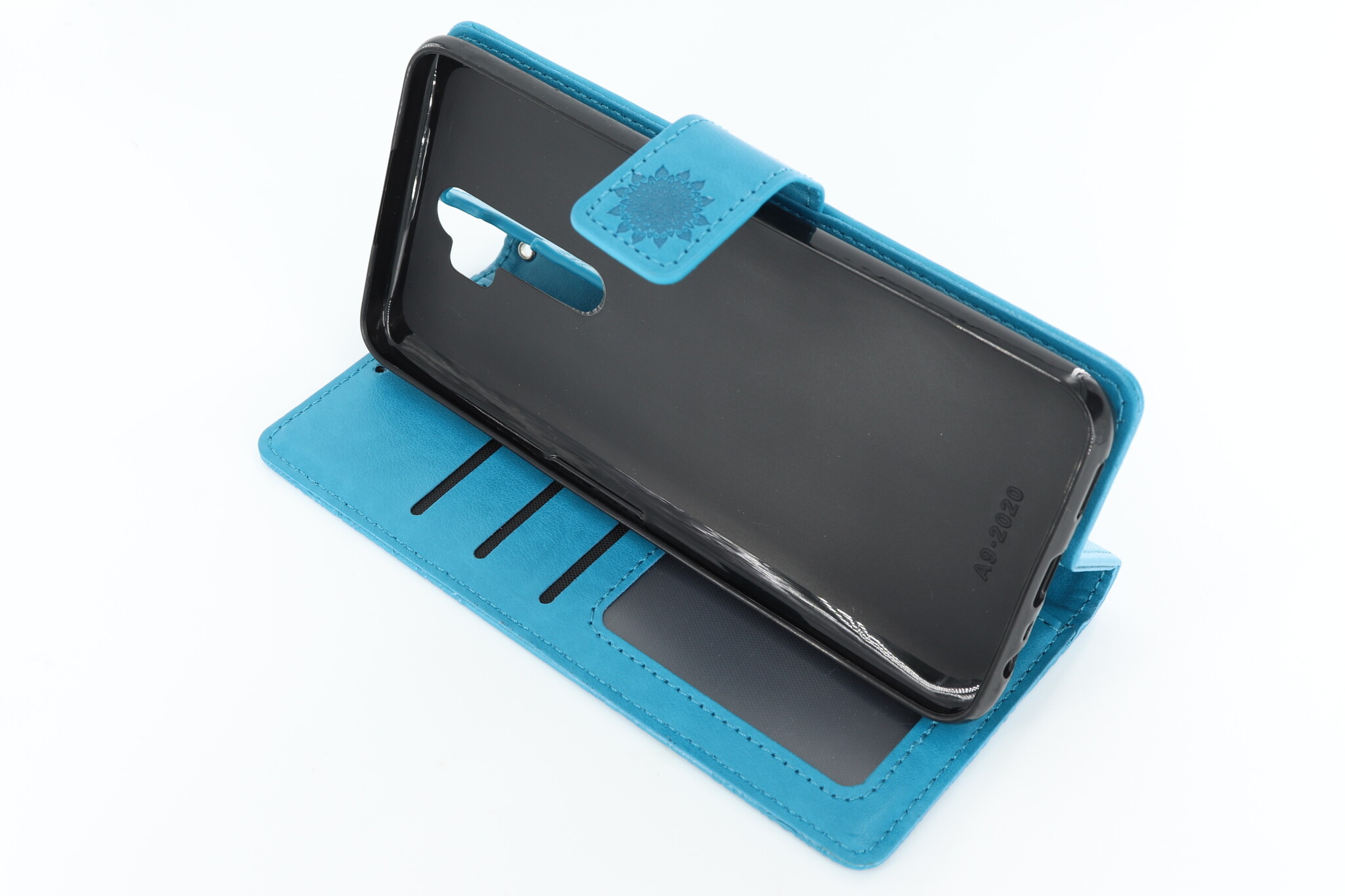 Oppo A5-2020 Boekhoesje Mandela Blauw