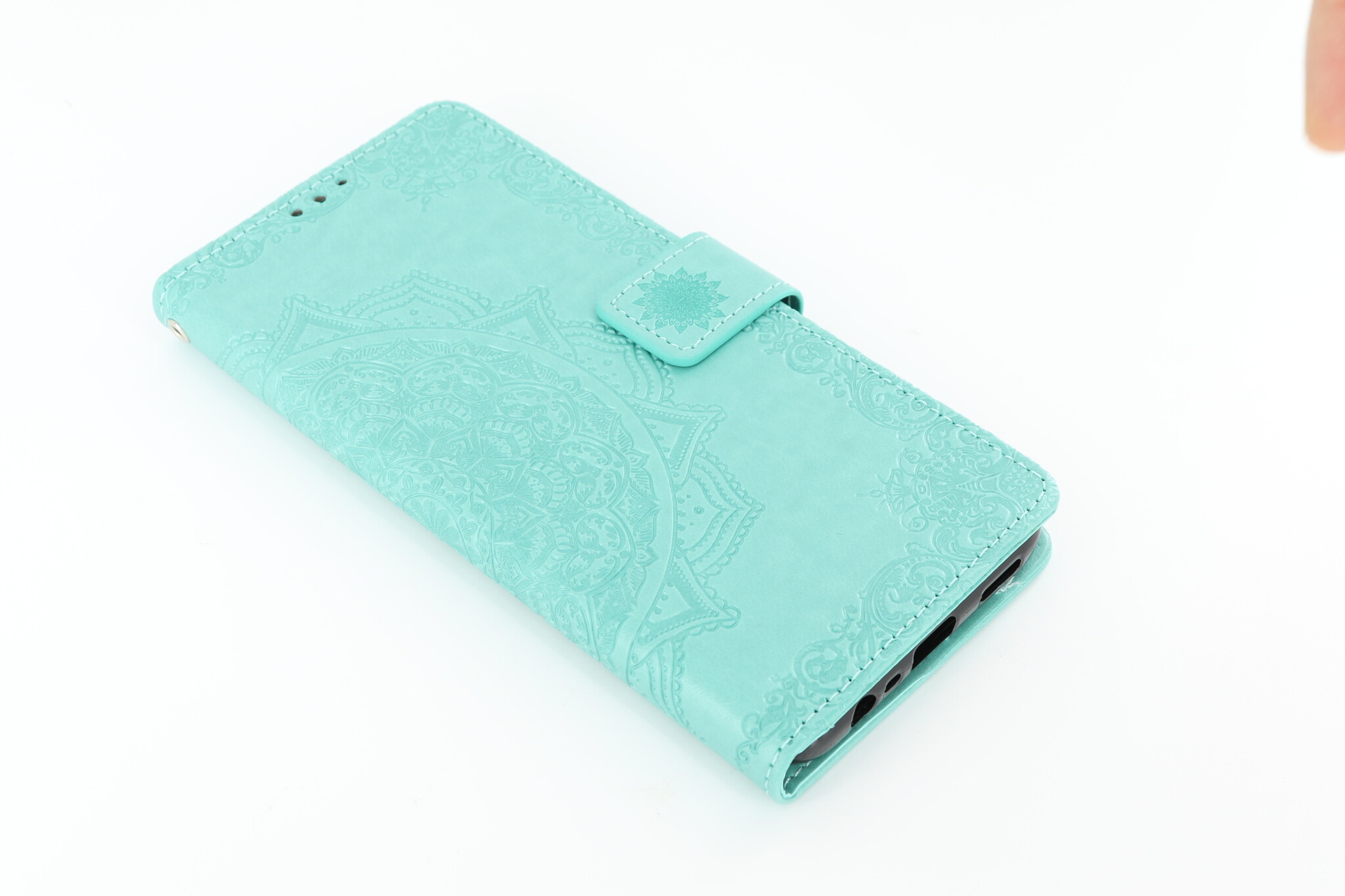 Oppo A5-2020 Boekhoesje Mandela Mintgroen