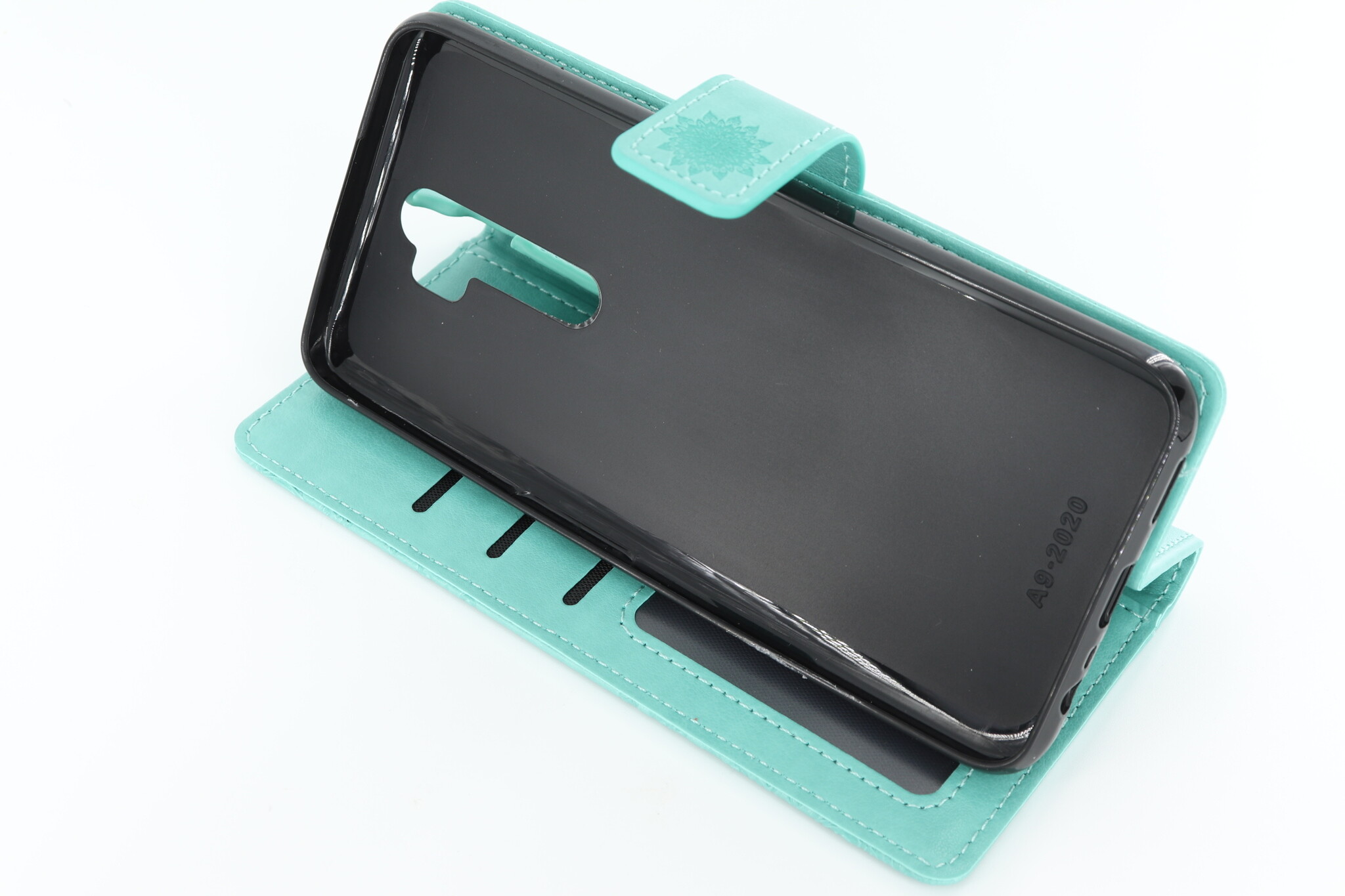 Oppo A5-2020 Boekhoesje Mandela Mintgroen