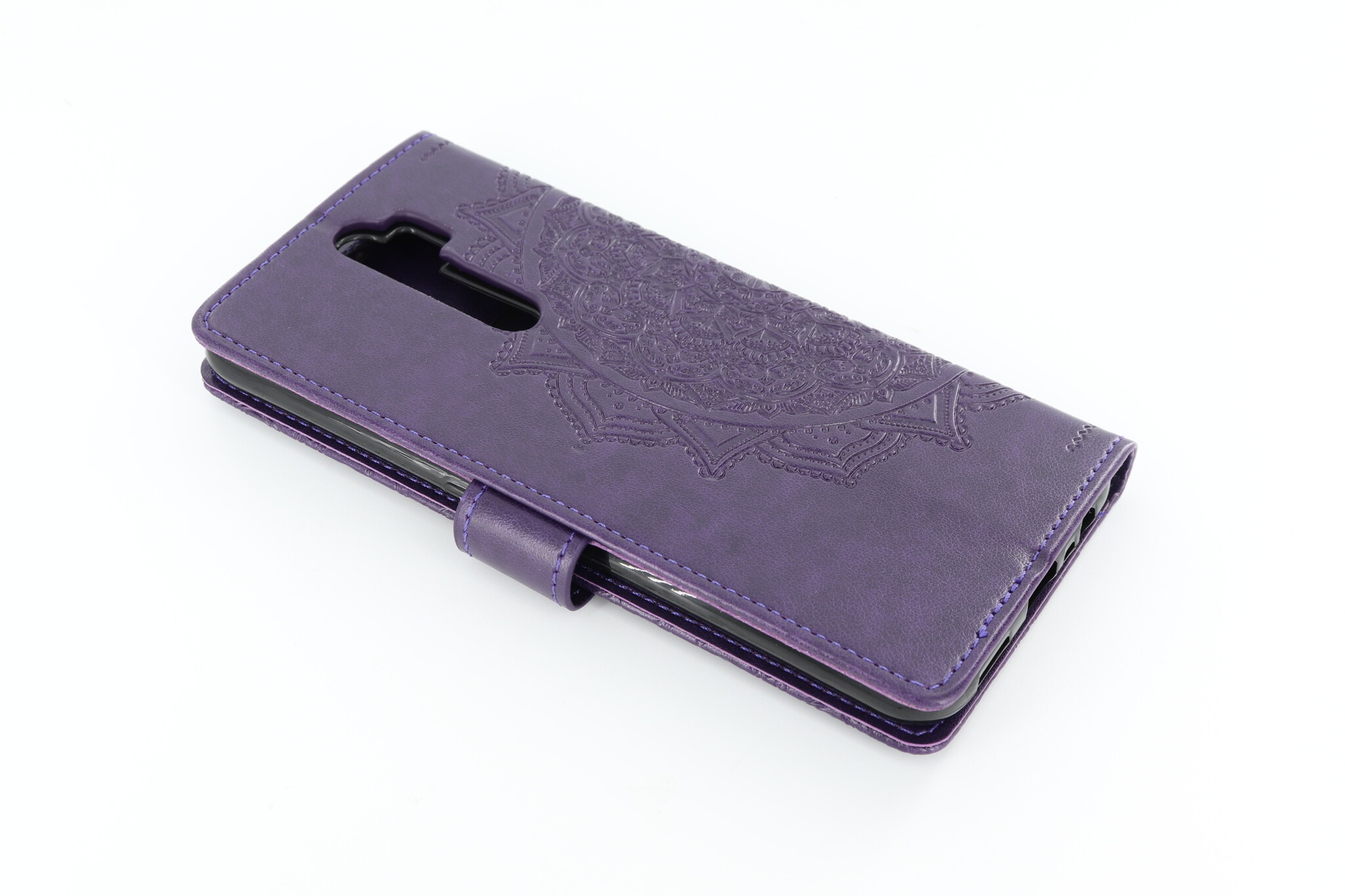 Oppo A5-2020 Boekhoesje Mandela Paars