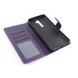 Oppo A5-2020 Boekhoesje Mandela Paars