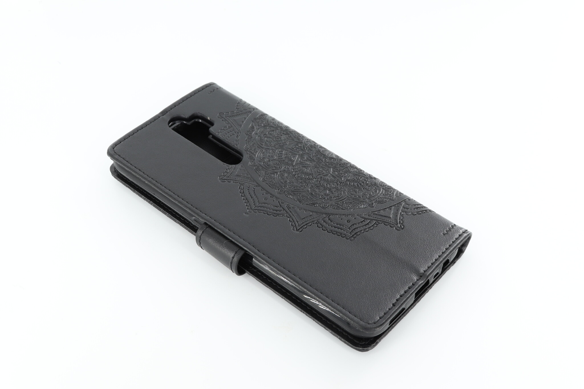 Oppo A5-2020 Boekhoesje Mandela Zwart