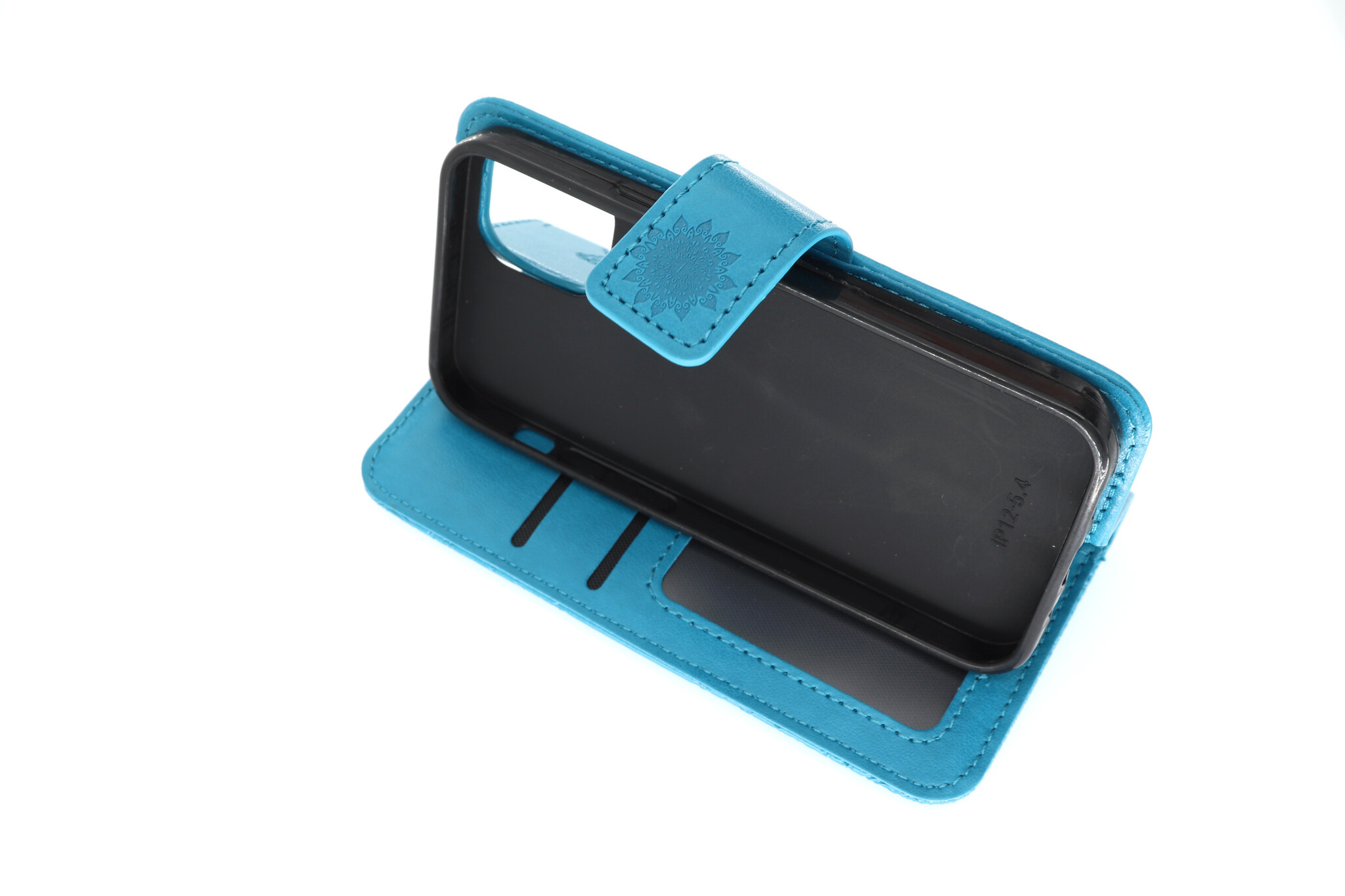 Apple iPhone 12 Mini Boekhoesje Mandela Blauw