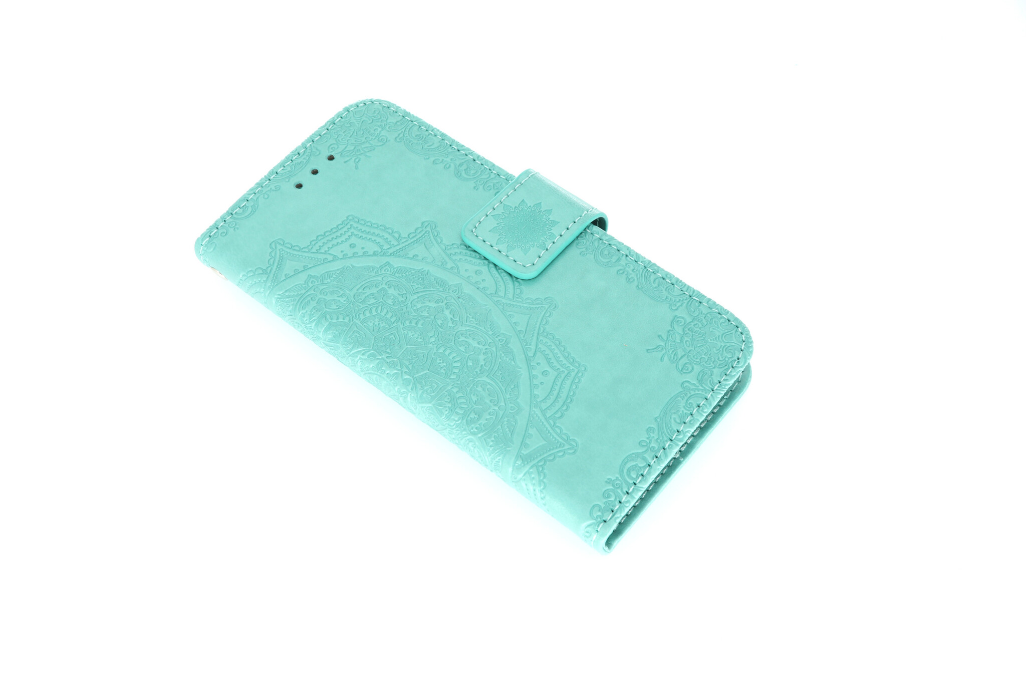 Apple iPhone 12 Mini Boekhoesje Mandela Mintgroen