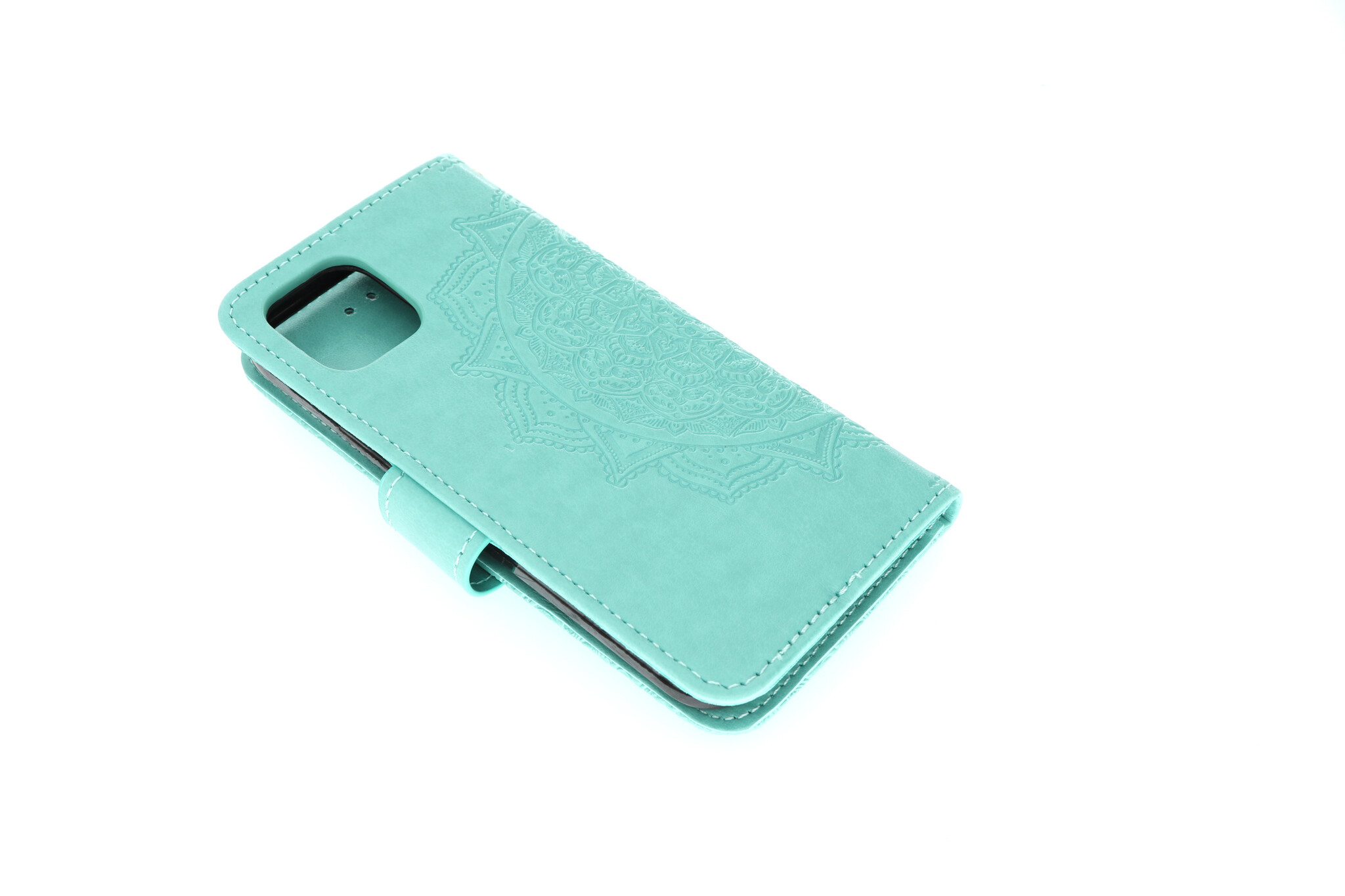 Apple iPhone 12 Mini Boekhoesje Mandela Mintgroen