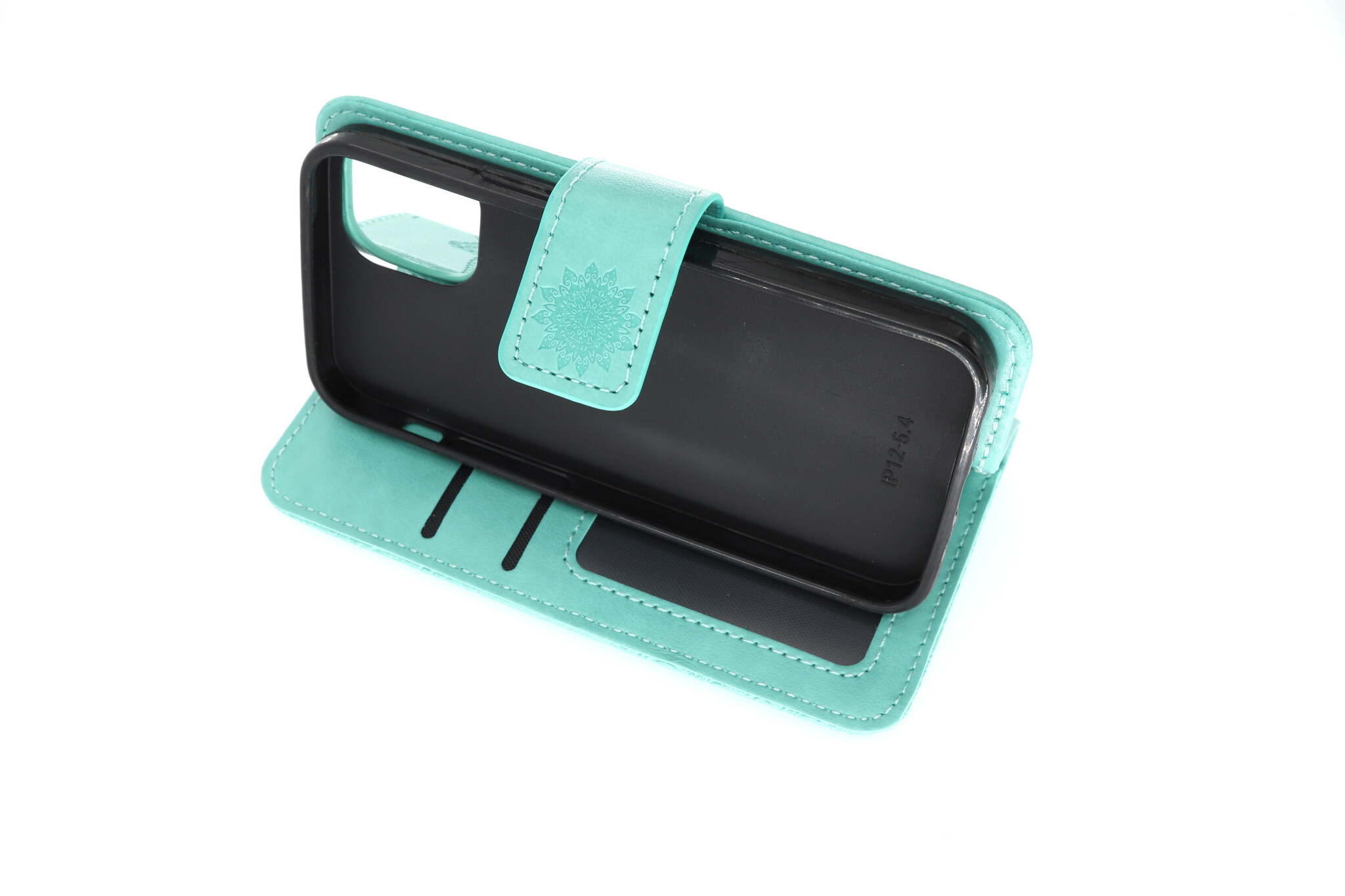 Apple iPhone 12 Mini Boekhoesje Mandela Mintgroen