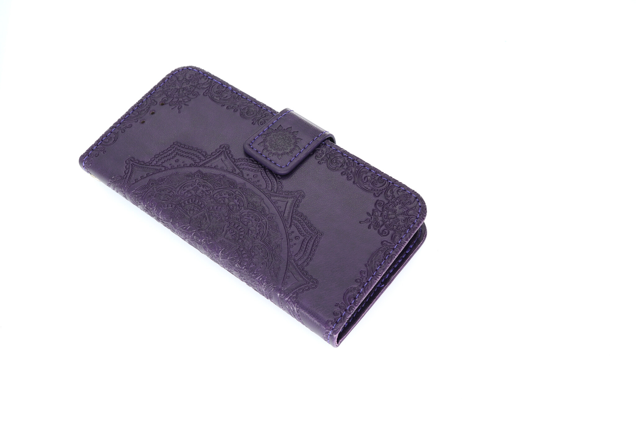 Apple iPhone 12 Mini Boekhoesje Mandela Paars