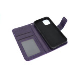 Apple iPhone 12 Mini Boekhoesje Mandela Paars