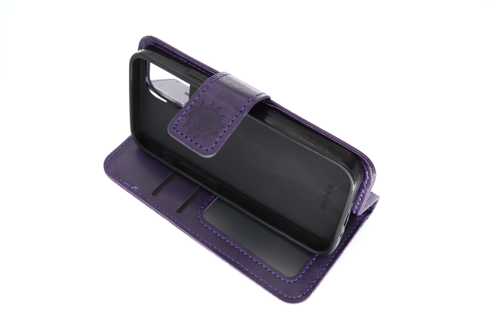 Apple iPhone 12 Mini Boekhoesje Mandela Paars