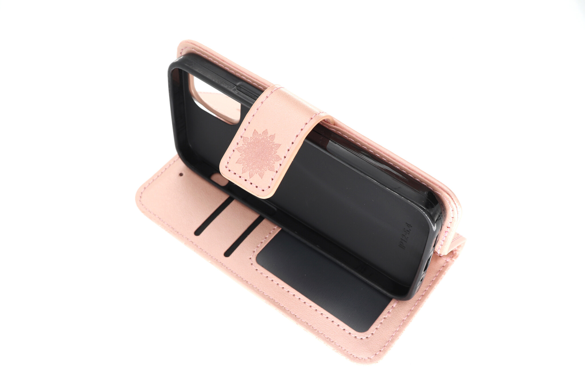 Apple iPhone 12 Mini Boekhoesje Mandela Roze