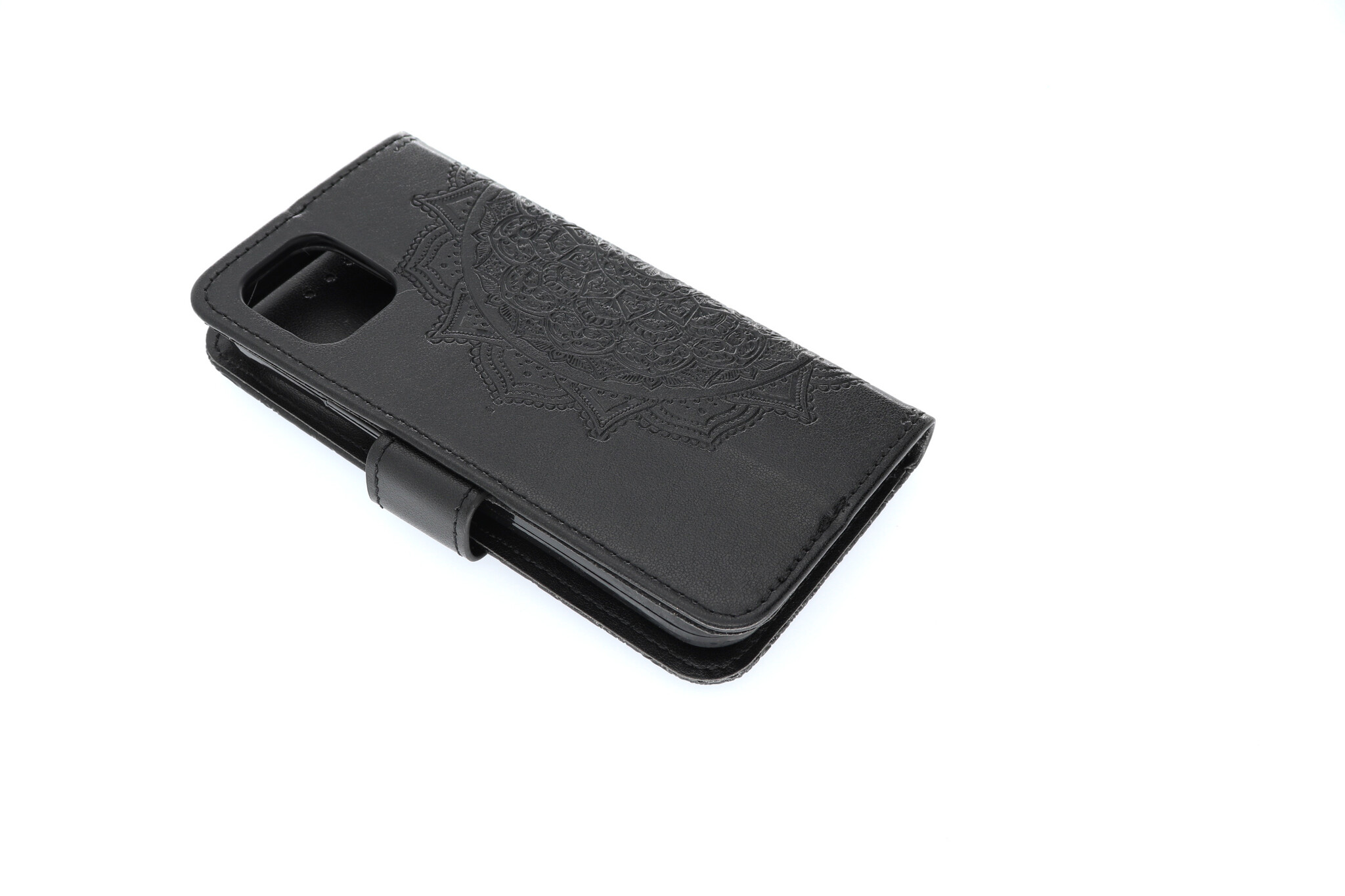 Apple iPhone 12 Mini Boekhoesje Mandela Zwart