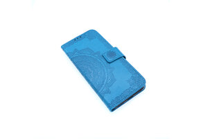 Huawei Y6-2019 Boekhoesje Mandela Blauw