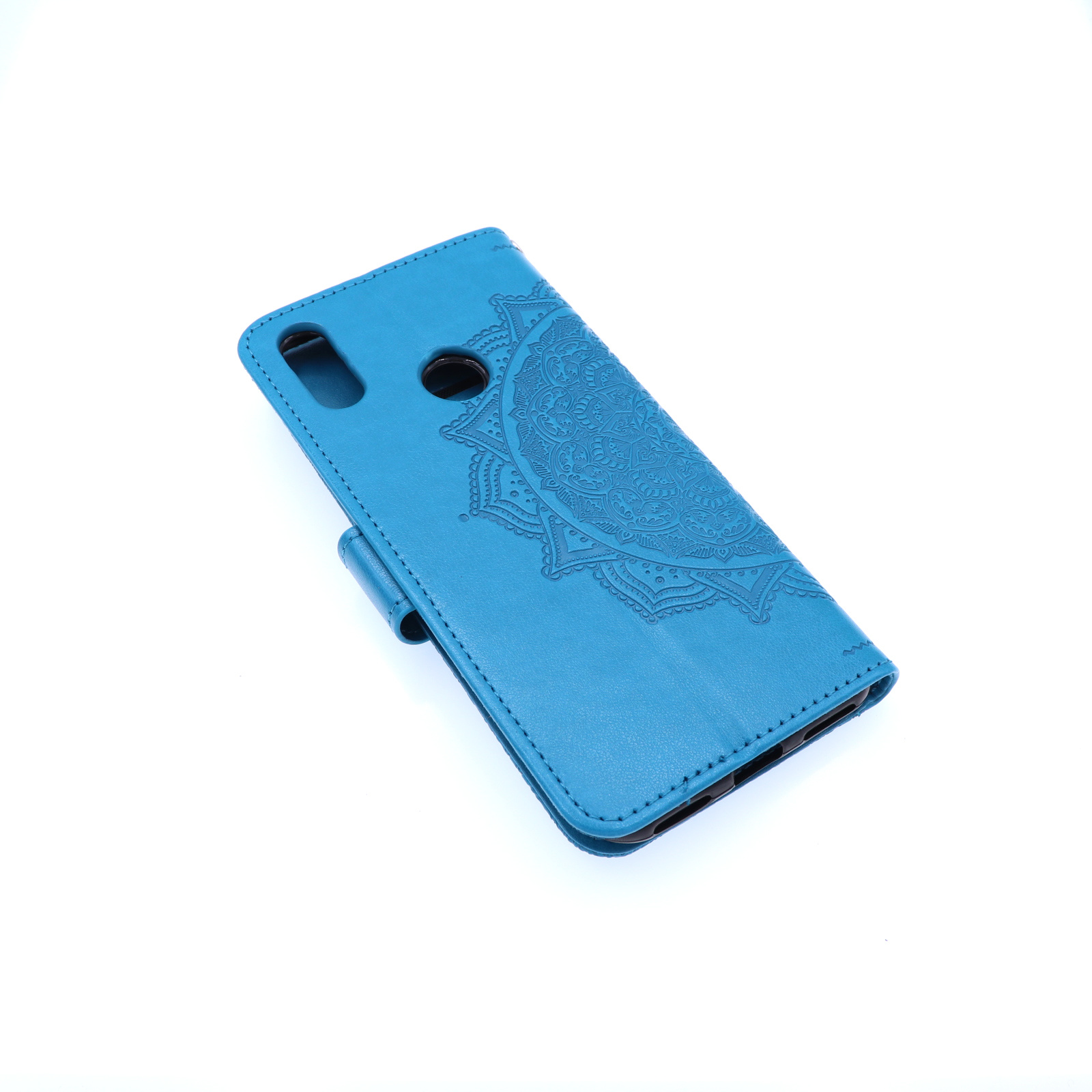 Huawei Y6-2019 Boekhoesje Mandela Blauw