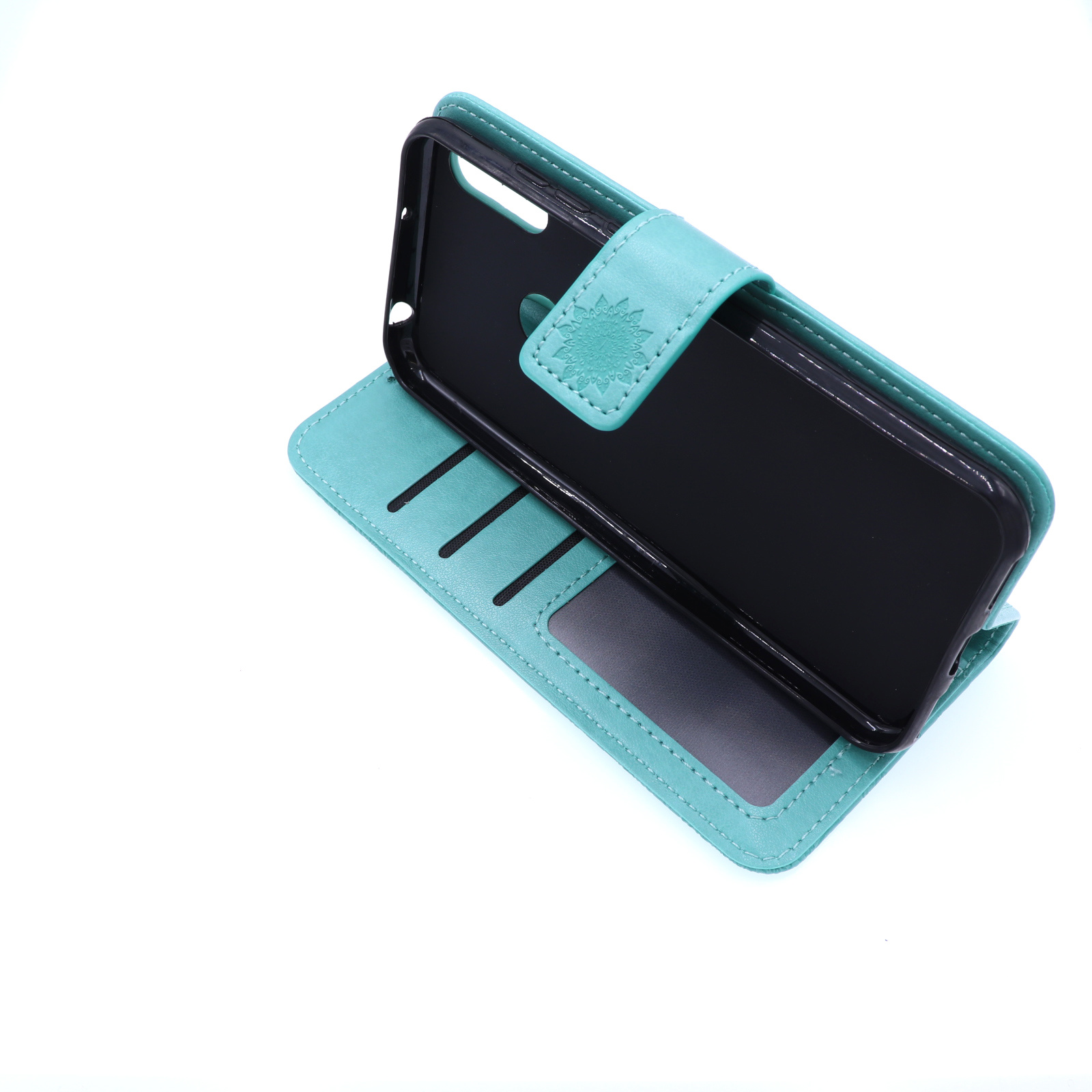 Huawei Y6-2019 Boekhoesje Mandela Mintgroen