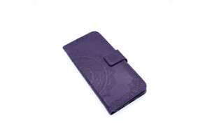 Huawei Y6-2019 Boekhoesje Mandela Paars