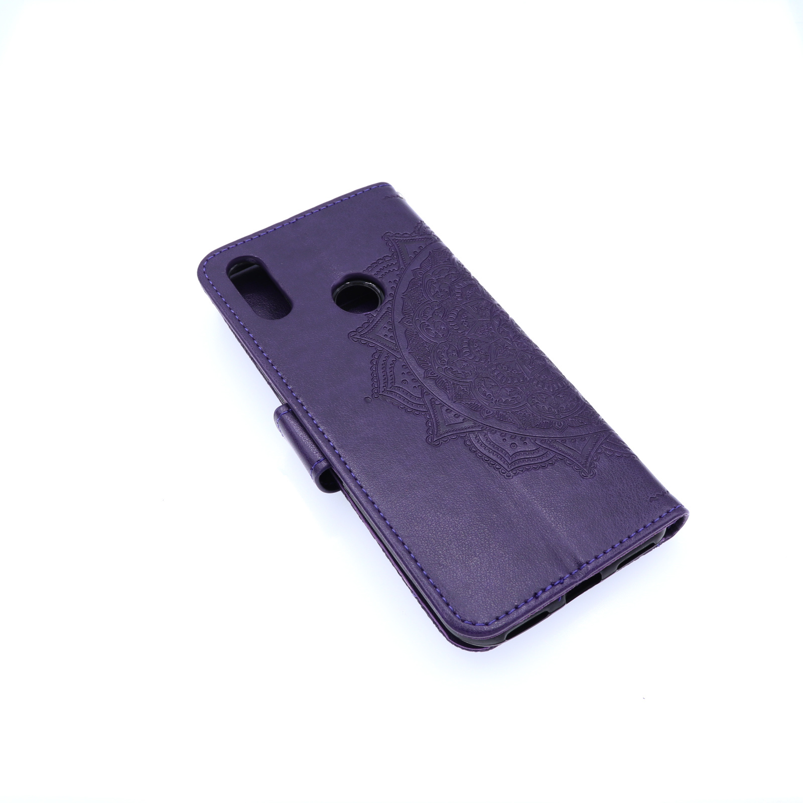 Huawei Y6-2019 Boekhoesje Mandela Paars