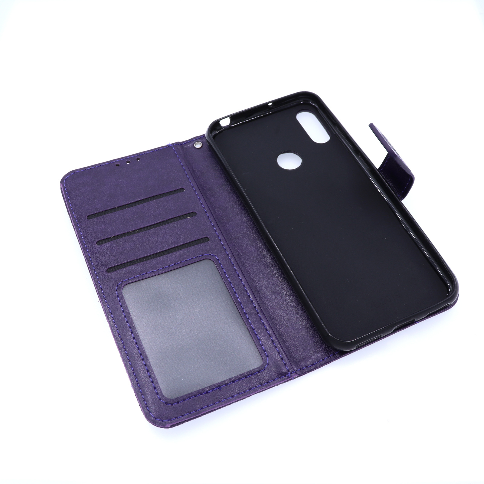 Huawei Y6-2019 Boekhoesje Mandela Paars