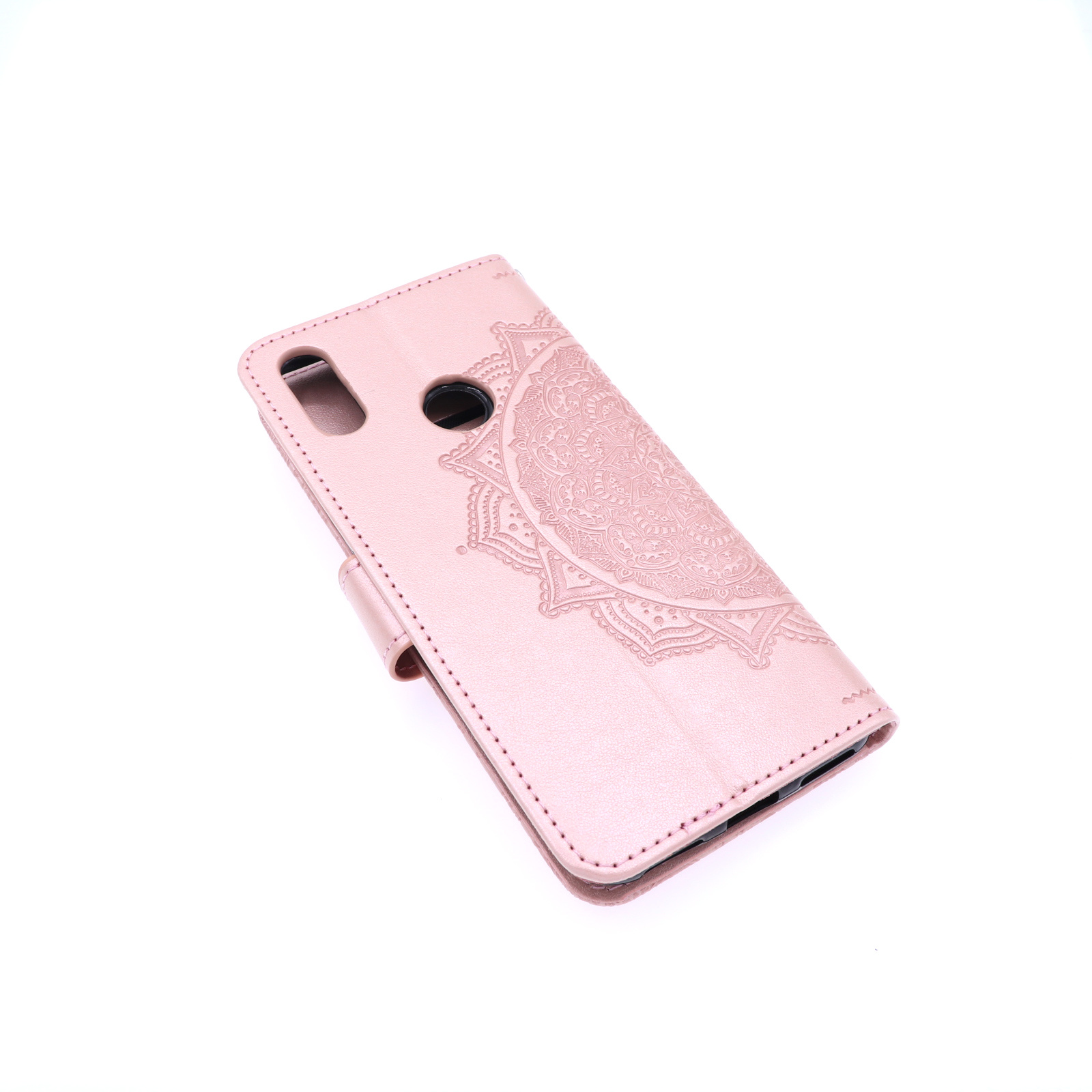 Huawei Y6-2019 Boekhoesje Mandela Roze