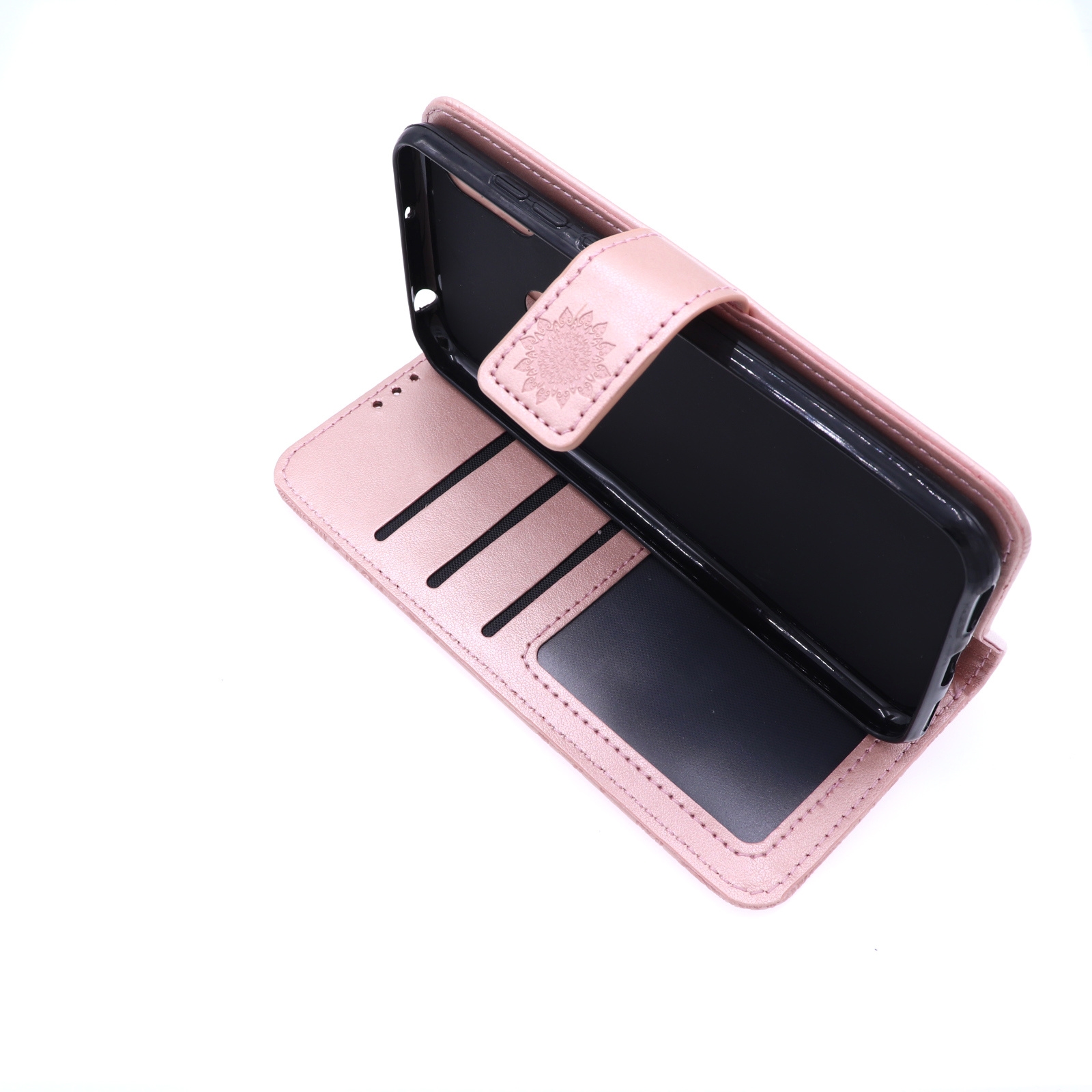 Huawei Y6-2019 Boekhoesje Mandela Roze