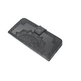 Huawei Y6-2019 Boekhoesje Mandela Zwart