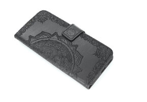 Huawei Y6-2019 Boekhoesje Mandela Zwart