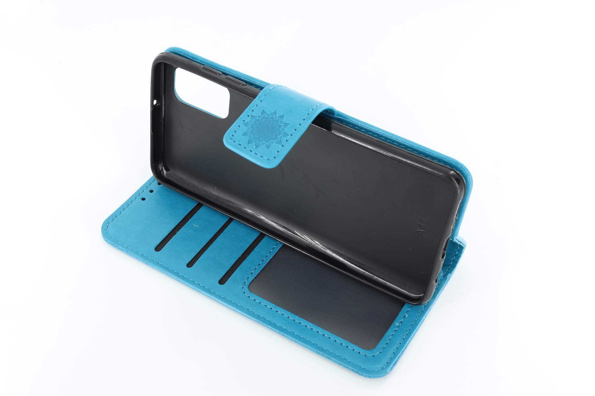 Samsung Galaxy A41 Boekhoesje Mandela Blauw