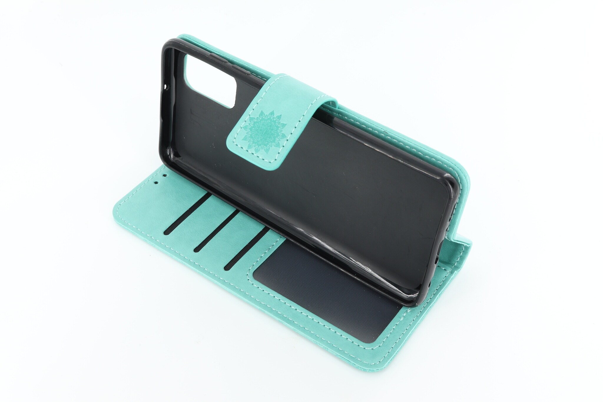 Samsung Galaxy A41 Boekhoesje Mandela Mintgroen