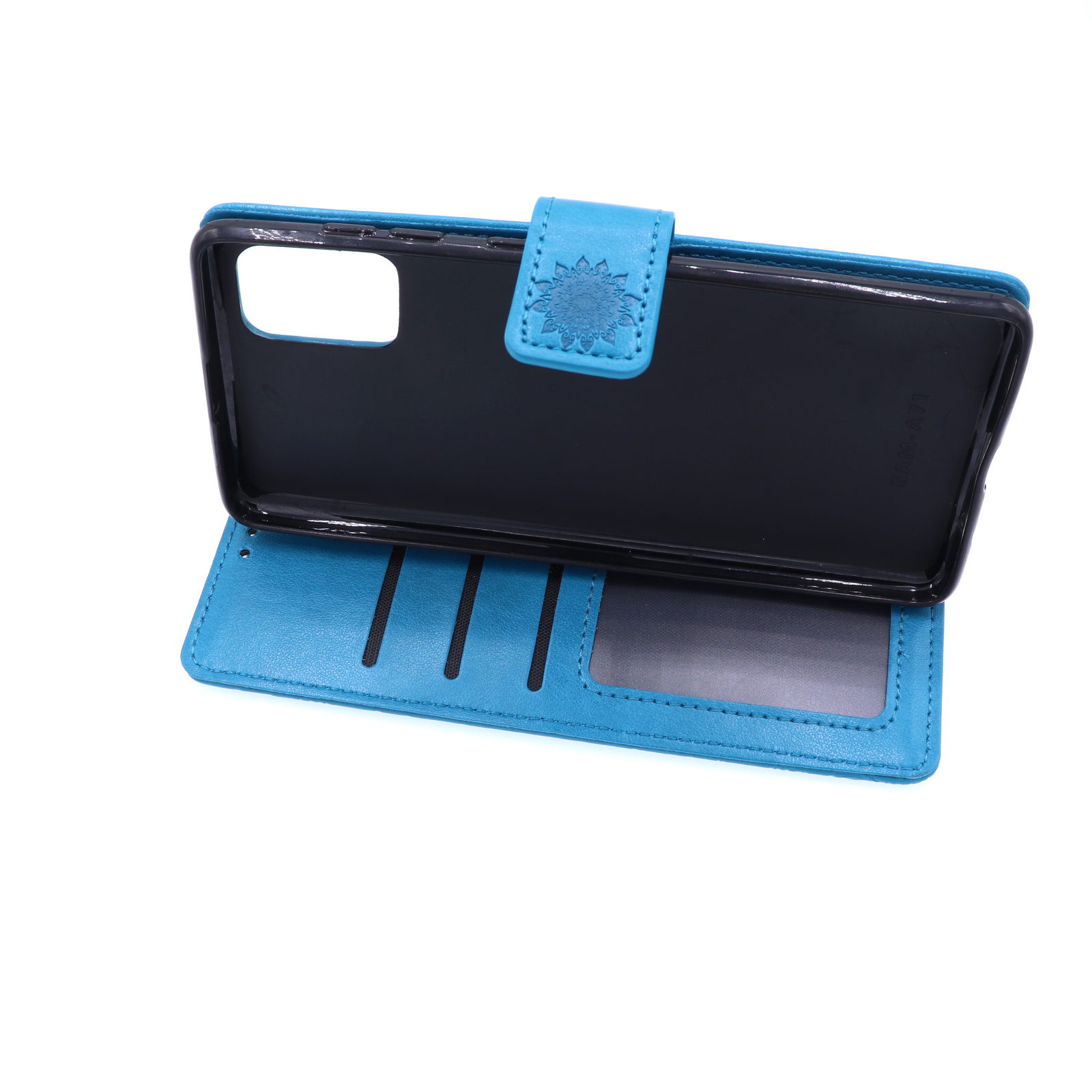 Samsung Galaxy A71 Boekhoesje Mandela Blauw