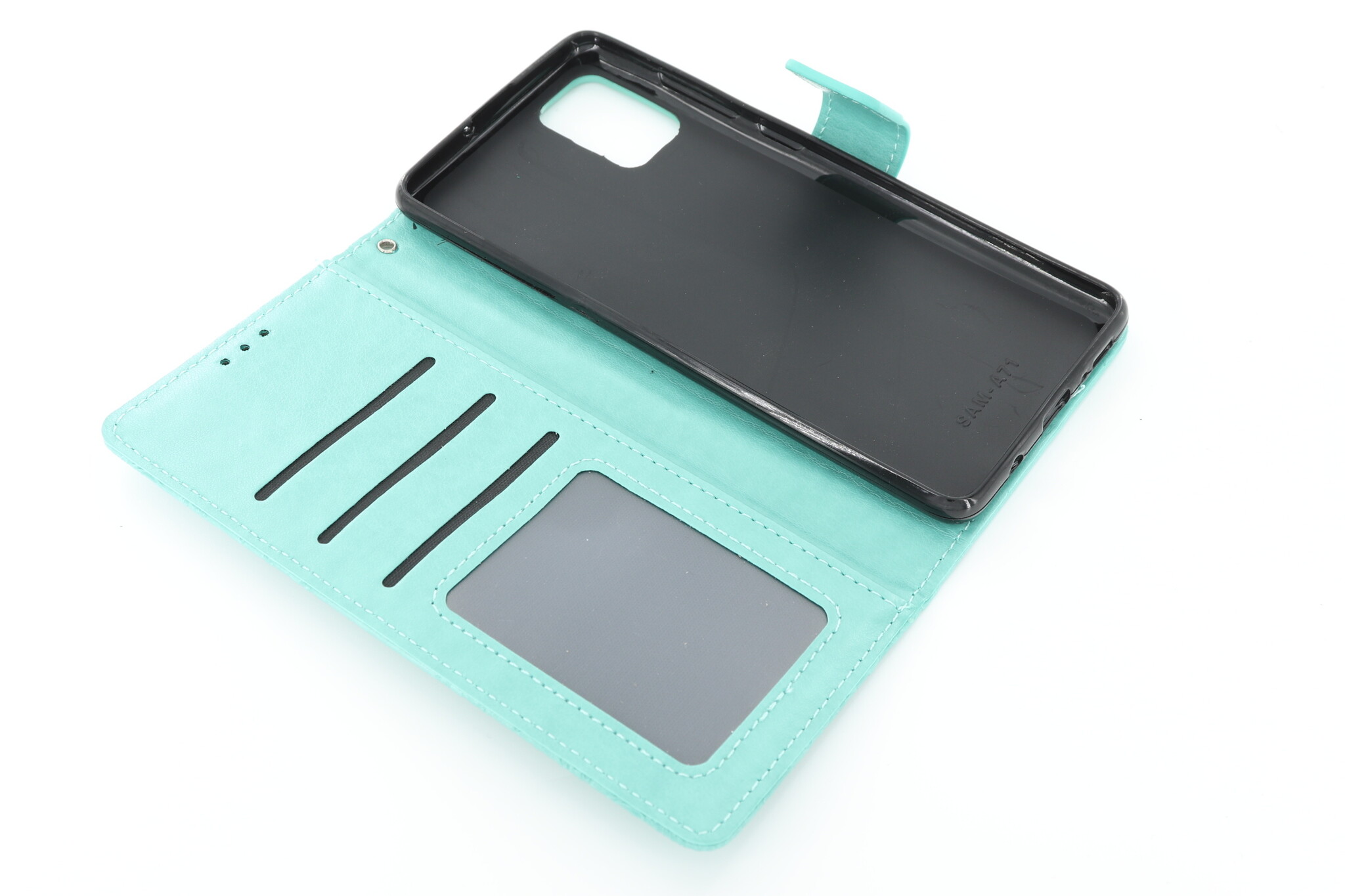 Samsung Galaxy A71 Boekhoesje Mandela Mintgroen