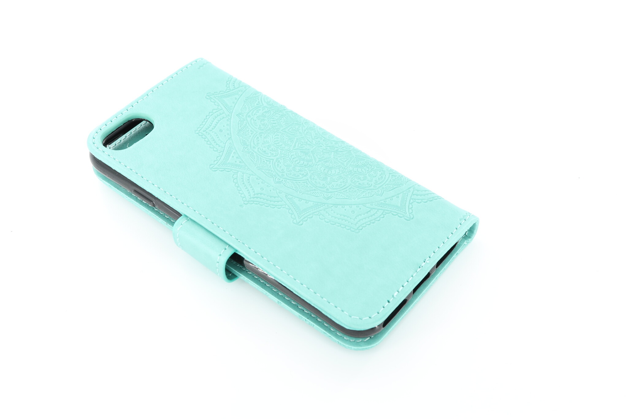 Apple iPhone 7/8/SE 2020 Boekhoesje Mandela Mintgroen