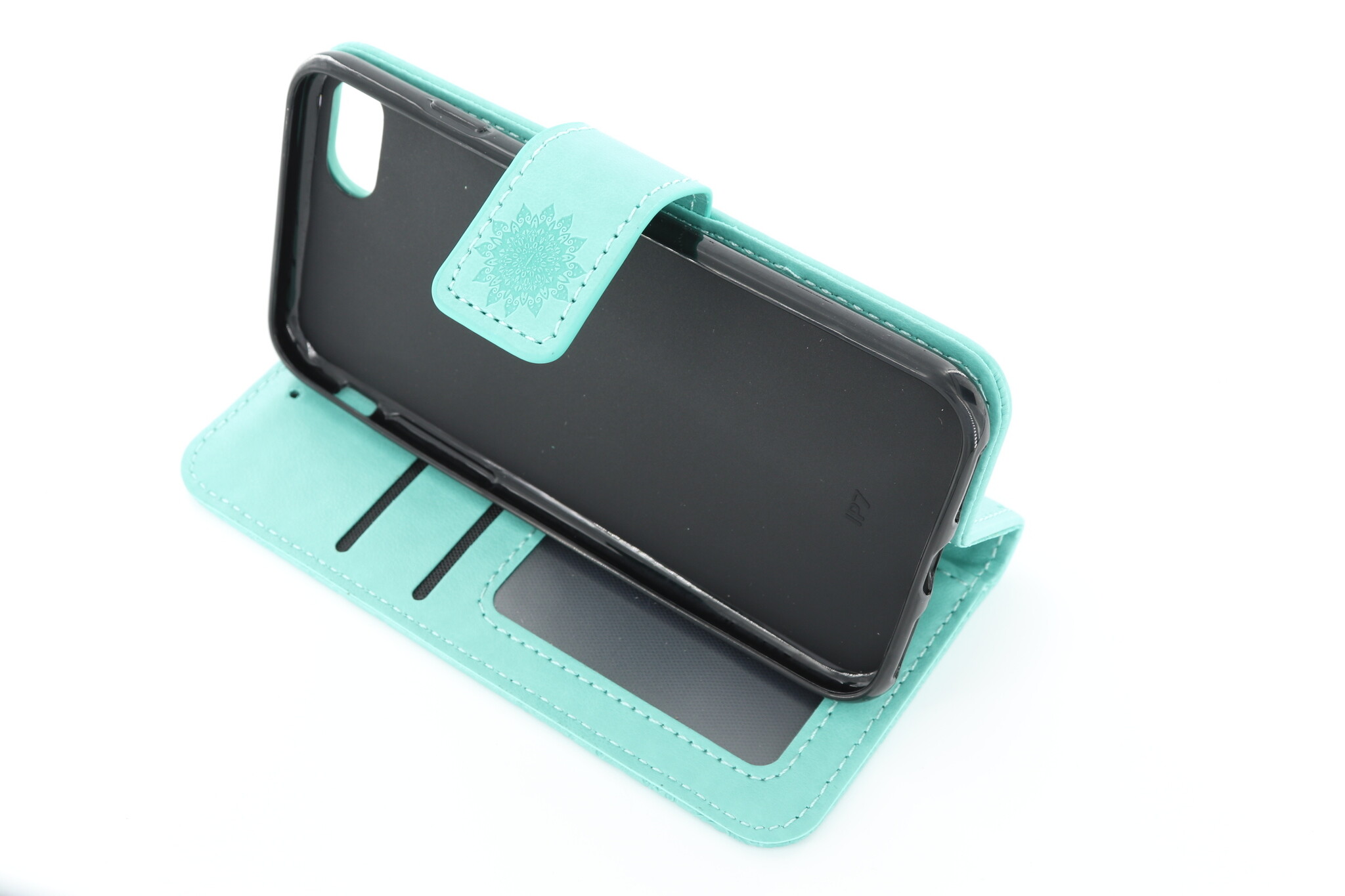 Apple iPhone 7/8/SE 2020 Boekhoesje Mandela Mintgroen