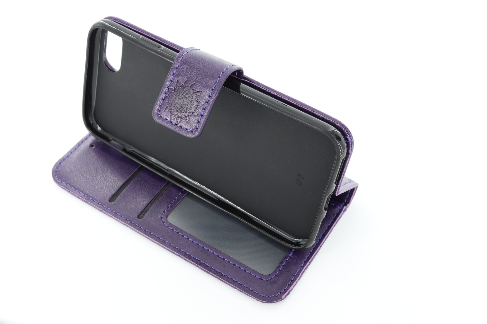 Apple iPhone 7/8/SE 2020 Boekhoesje Mandela Paars