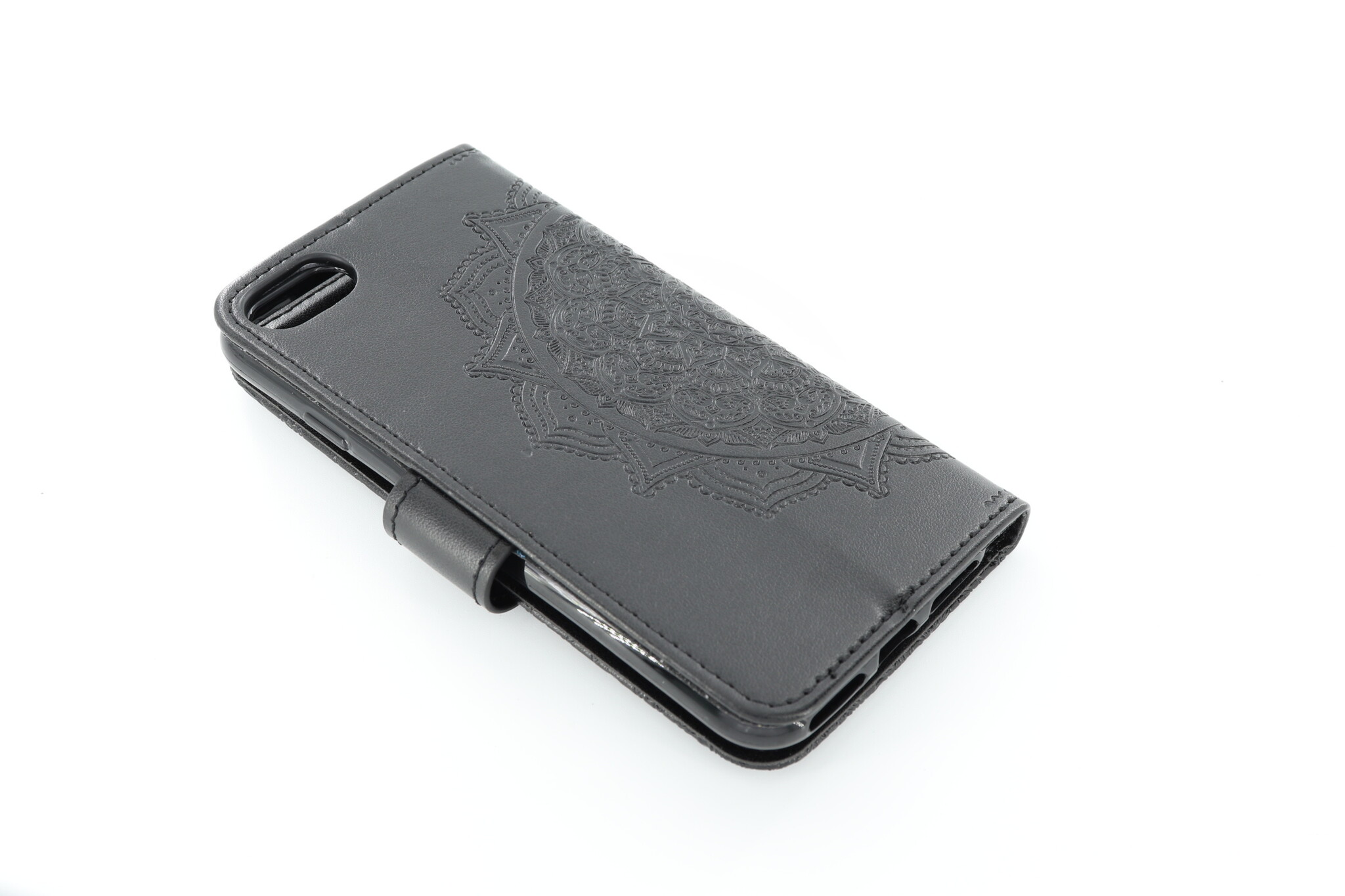 Apple iPhone 7/8/SE 2020 Boekhoesje Mandela Zwart