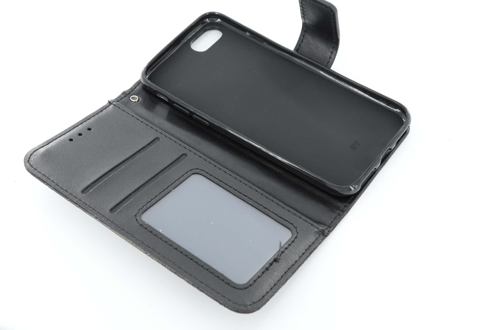 Apple iPhone 7/8/SE 2020 Boekhoesje Mandela Zwart