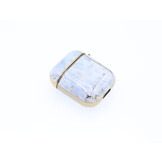 Airpods 2 hoesje Marmer Wit Blauw met Clip