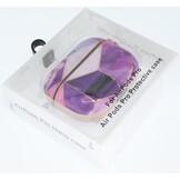 Airpods Pro Hoesje Marmer Roze Paars  met Clip