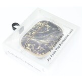 Airpods Pro Hoesje Marmer Goud-Paars met Clip