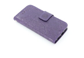 Apple iPhone 5/5s/SE boekhoesje Mandela Paars