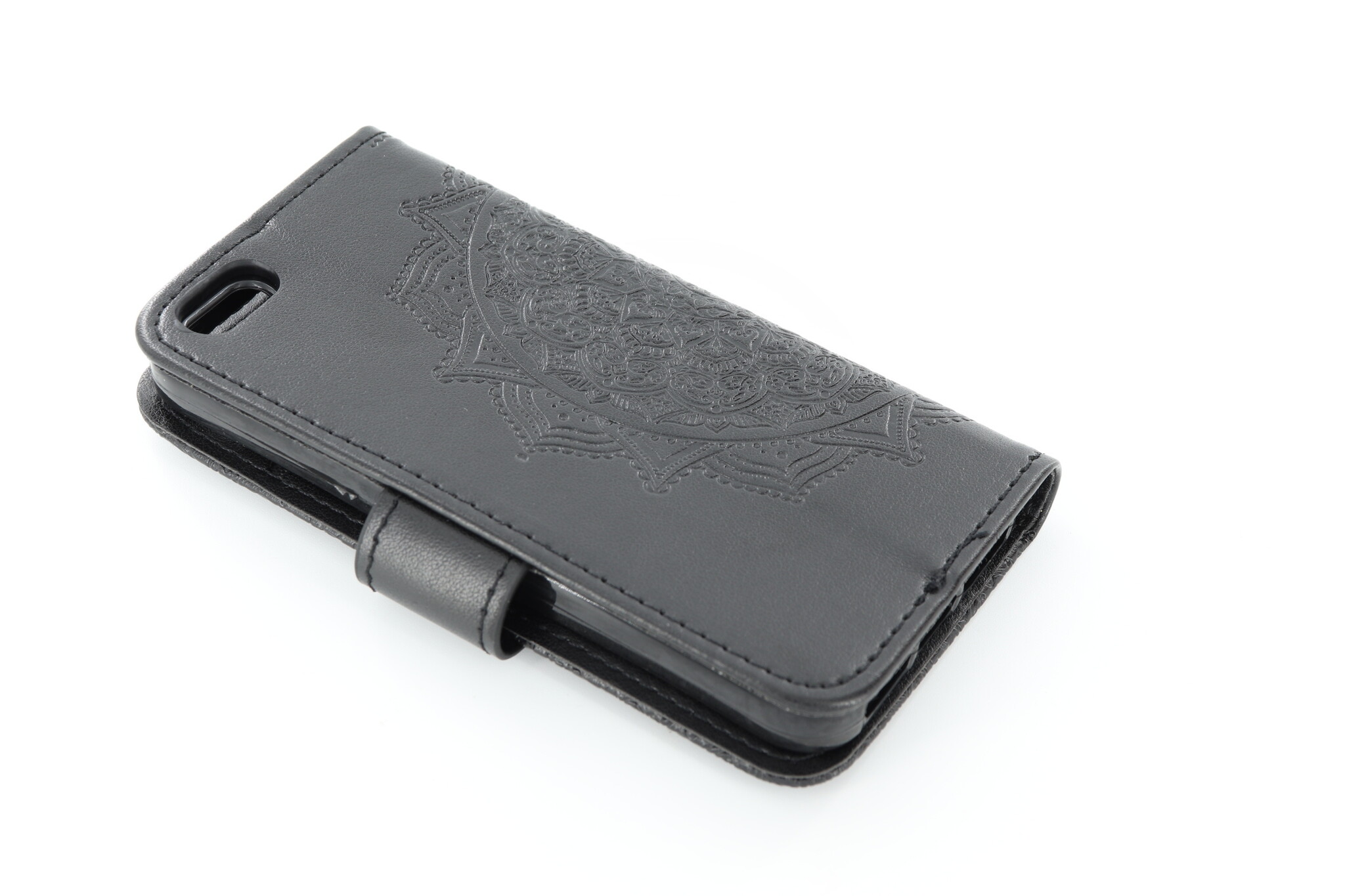 Apple iPhone 5/5s/SE boekhoesje Mandela Zwart