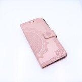 Apple iPhone 7/8 Plus Boekhoesje Mandela Print Roze