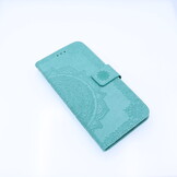 Apple iPhone 7/8 Plus Boekhoesje Mandela Print Turqouise