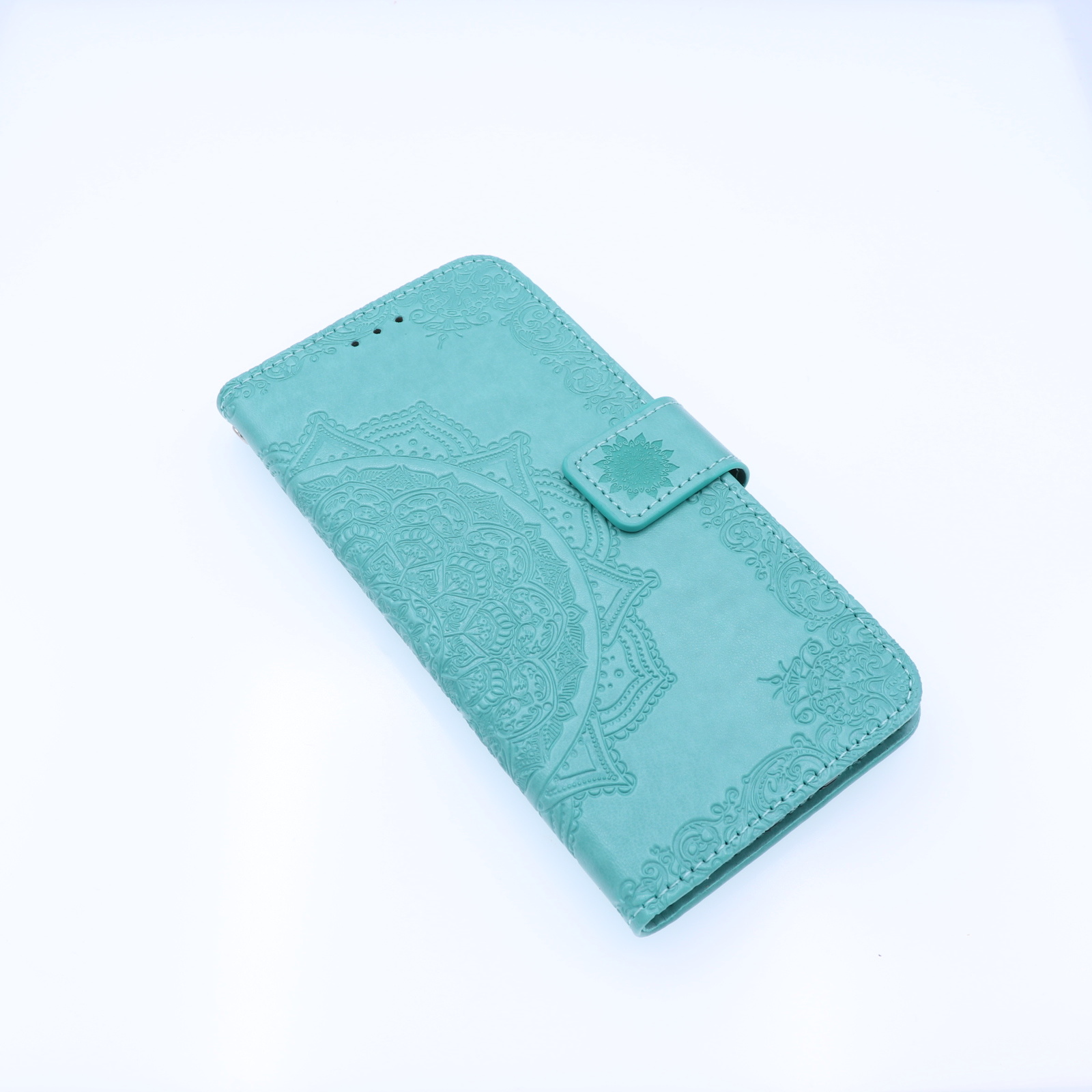 Apple iPhone 7/8 Plus Boekhoesje Mandela Print Turqouise