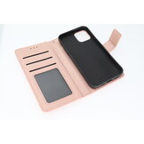 Apple iPhone 12 / 12 Pro Boekhoesje Mandela Rose
