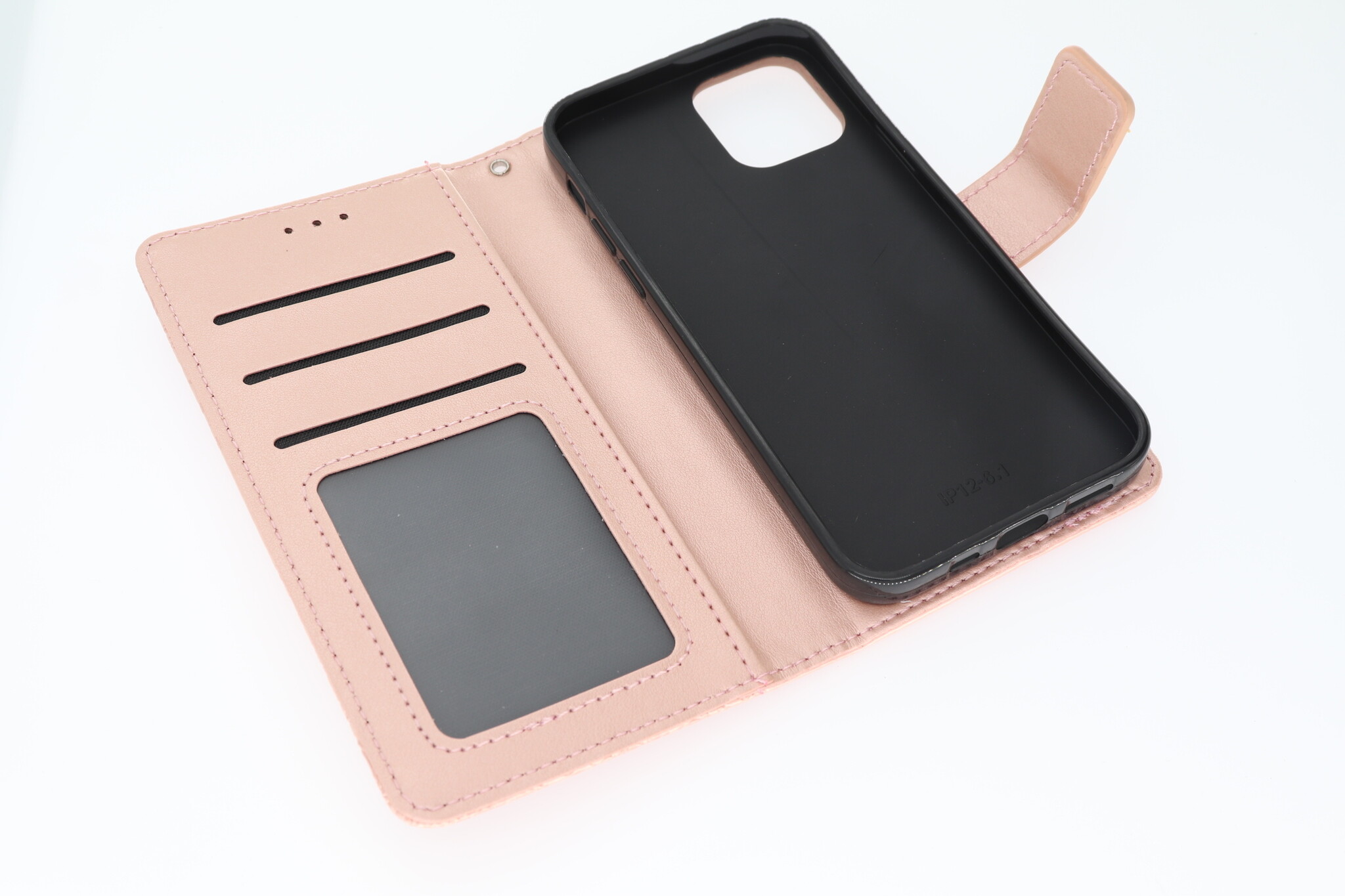 Apple iPhone 12 / 12 Pro Boekhoesje Mandela Rose